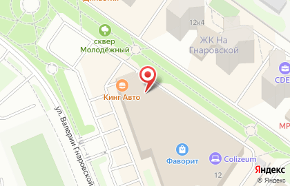 Специализированный веломагазин-мастерская Велоград на улице Валерии Гнаровской на карте