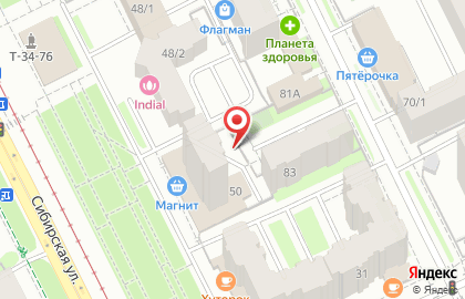Стимул на Сибирской улице на карте