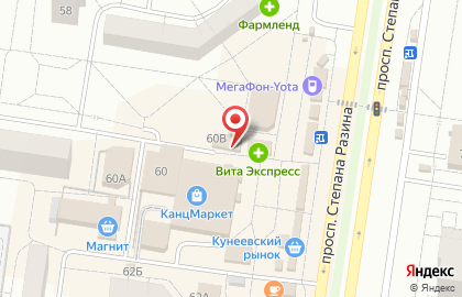 Магазин бытовой химии Юлия в Автозаводском районе на карте