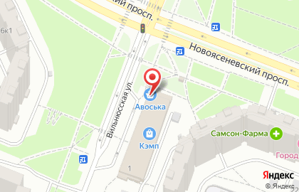 Универсам Авоська в Москве на карте