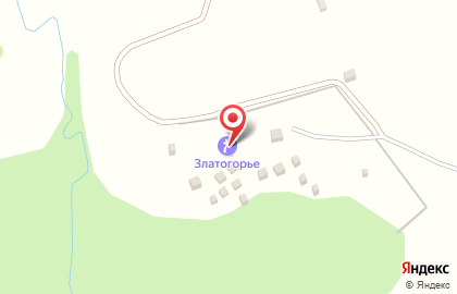 База отдыха Златогорье на карте