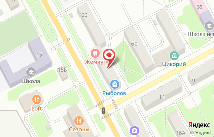 Стоматология Жемчуг, стоматологическая клиника в Железногорске на карте