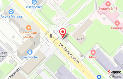Блинная мини-кафе Русские Блины на улице Залесского на карте