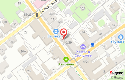 Парикмахерская Глория на 1-й Московской улице на карте