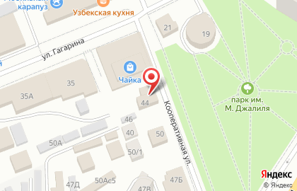Продуктовый ряд на Кооперативной улице на карте