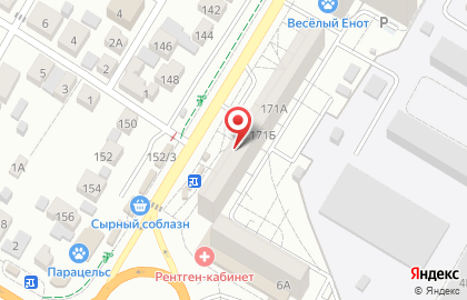 Магазин текстиля и трикотажных изделий на Краснознамённой улице на карте