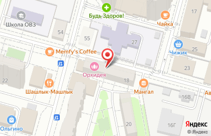 Сеть салонов оптики Оптика Фаворит на улице Маяковского на карте
