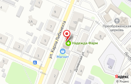 Супермаркет Магнит на улице Карла Либкнехта на карте