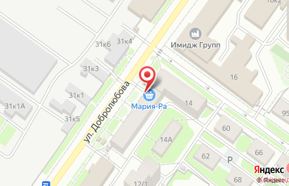 Супермаркет Мария-Ра на улице Добролюбова на карте