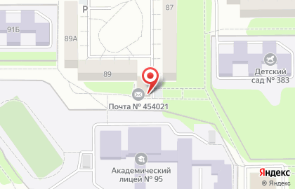 Почта России в Челябинске на карте