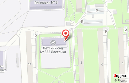 Детский сад №332 комбинированного вида на карте