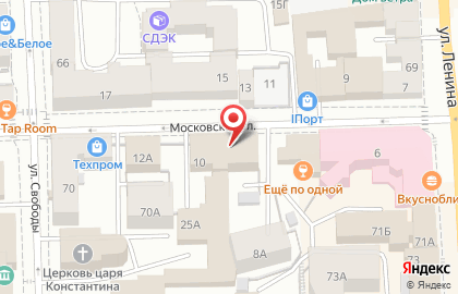Туристическое агентство Лайнер-тур на Московской улице на карте
