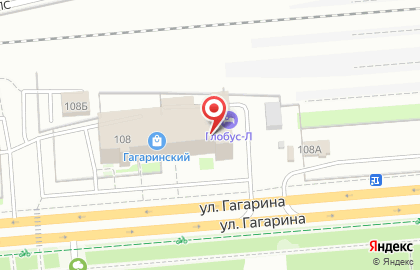ТЦ Гагаринский в Правобережном районе на карте