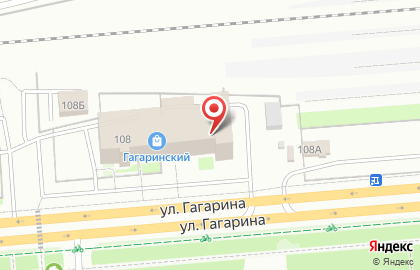 ТЦ Гагаринский в Правобережном районе на карте