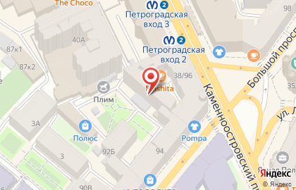 PartyRoom на Петроградской на карте