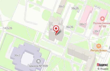 Парикмахерская на улице ​Есенина, 36 к3 на карте