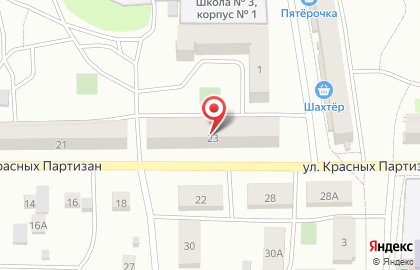 Клуб престижного образа жизни на улице ​Красных Партизан, 23 на карте