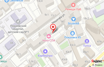 Салон тайского массажа и SPA Chill SPA на улице Машкова на карте