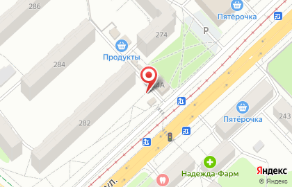 Киоск по продаже молочной продукции Молочные реки в Заводском районе на карте