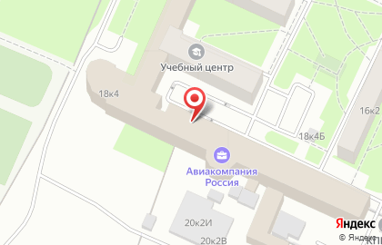 Авиакомпания Россия в Санкт-Петербурге на карте