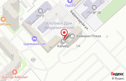 Калибр в Волгограде на карте