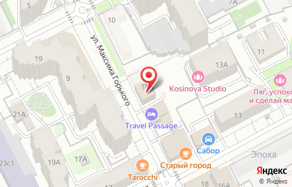Взгляд на улице Максима Горького на карте