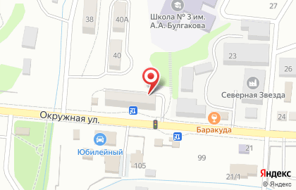 Реал на Окружной улице на карте