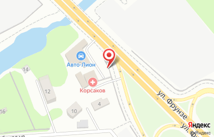 Медицинский центр КОРСАКОВ на Рабочей улице на карте