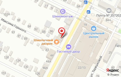 Кафе Шашлычный дворик на Ставропольской улице на карте