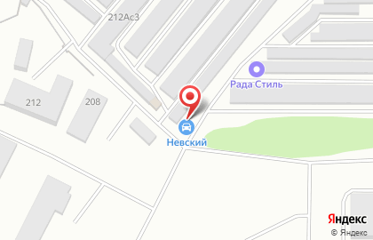 Гаражный кооператив а. Невский на карте