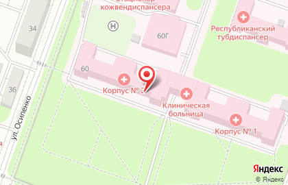 Республиканская клиническая больница на Пролетарской улице на карте