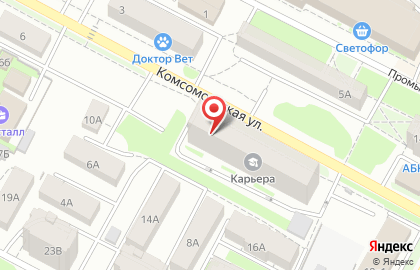 Юридическая компания Гелиодор на Комсомольской на карте