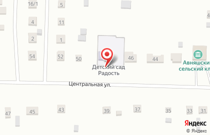 Детский сад Радость на Центральной улице на карте