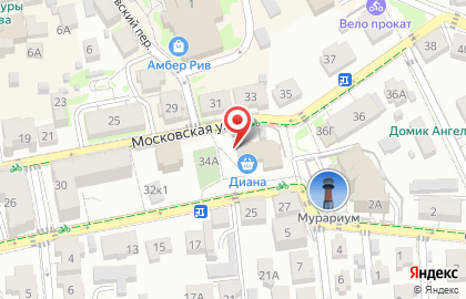 Калининградская областная коллегия адвокатов на Московской улице на карте