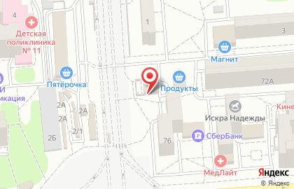 Ивановская ярмарка в Воронеже на карте