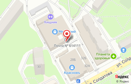 Участковый пункт полиции в Свердловском районе на карте