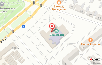 Минусинский драматический театр на Народной улице на карте