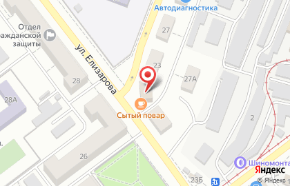 Компания Гарант-плюс на улице Елизарова на карте