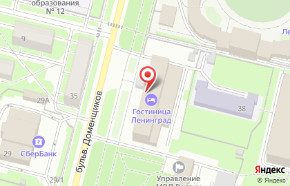 Гостиница Ленинград в Череповце на карте