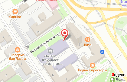 Столовая в Омске на карте
