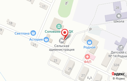 С. Соловьевка Сельский клуб на карте