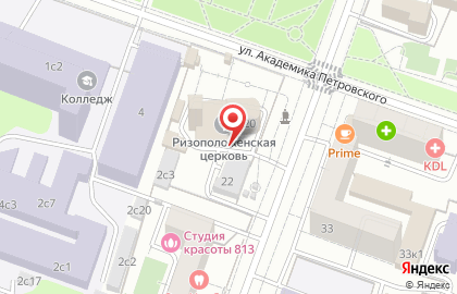 Храм Ризоположения на Донской на карте