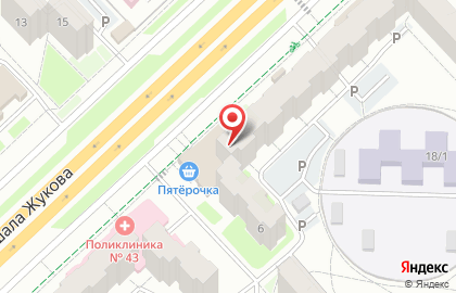 Уфимский филиал Банкомат, Банк Русский стандарт, АО на улице Маршала Жукова, 8 на карте