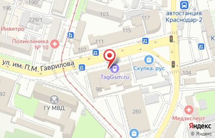 Торгово-сервисная компания Taggsm на улице Гаврилова на карте
