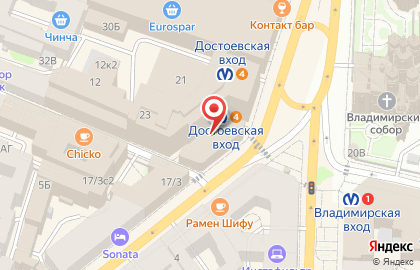 Меховой салон на Загородном проспекте на карте