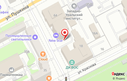 Пермский филиал Банкомат, БИНБАНК в Свердловском районе на карте