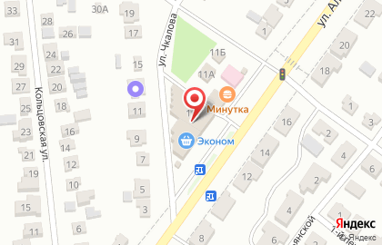 Кафе Эконом, супермаркет на улице Александра Матросова на карте