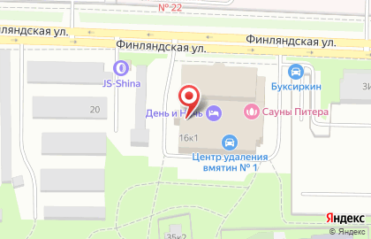 Компания по производству и установке окон Визапласт на Финляндской улице на карте