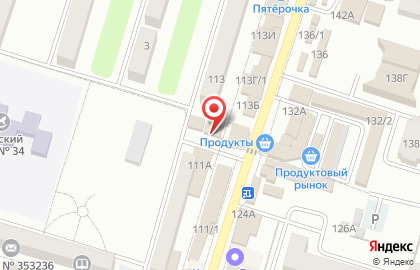 Магазин свежего мяса на улице Пушкина на карте
