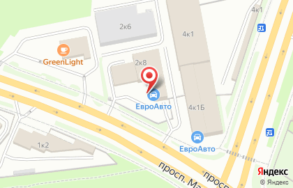 Автозапчасти на улице Маршала Блюхера на карте